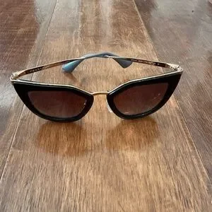 Prada | Accessories | Prada Black And Gold Sunglasses Srp  display picture 3